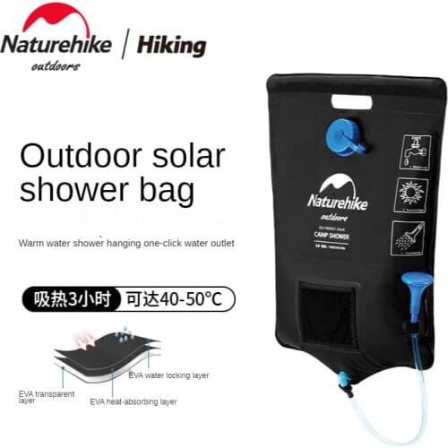 Naturehike Solar Heating Bath Bag Outdoor Camping Shower Bag Portable Thickened Bath Bag