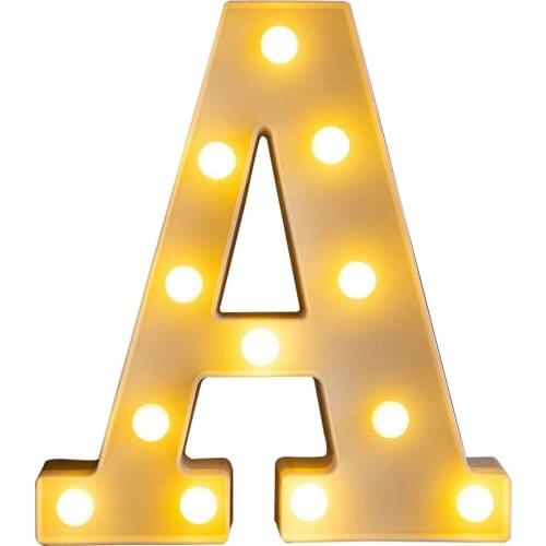 Led Light Number Light Letter Light Night Light Romantic Wedding Birthday Party Christmas Home Bar Valentines Day DIY Decoration