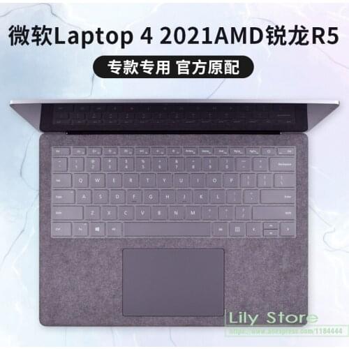 Ultra Thin TPU Keyboard Cover Skin for Microsoft Surface Laptop 4 3 2021-2019 Release 13.5" and 15", Surface Laptop 3