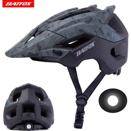 MTB cycling helmet road bike kask new bicycle helmets for men M / L 56-62CM adjustable Integrated mountain bike helmet BAT FOX