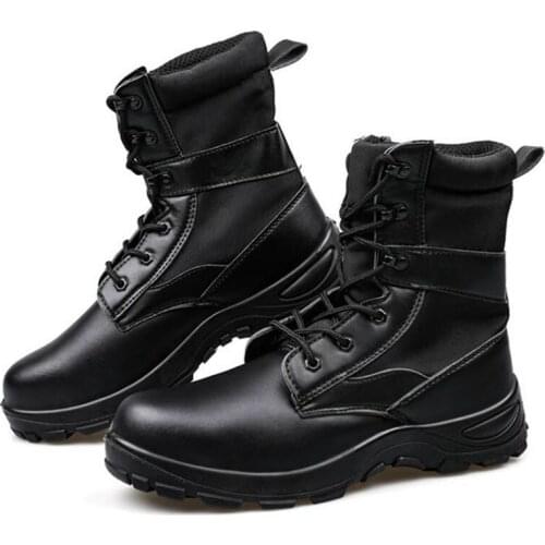 Safety Shoes Cap Steel Toe Safety Shoe Boots For Man Work Shoes Men Casual Waterproof Cotton Footwear Winter Non-slip DXZ089