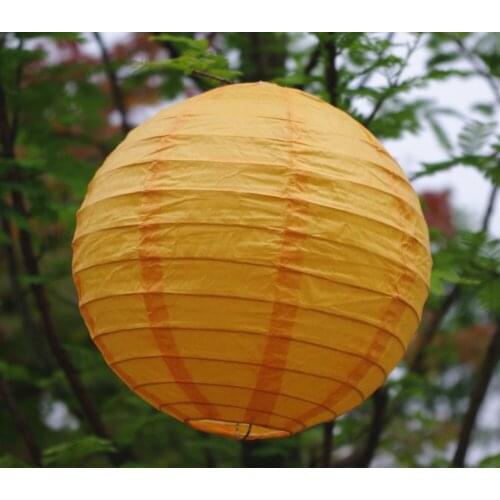 10pcs/Lot) 16''(40cm)Free Shipping Chinese Paper Lantern Round Orange for party decoration Wedding Lantern Decorations