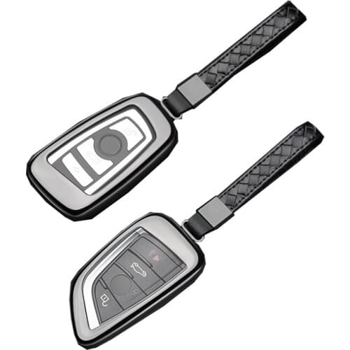Kwaks Car Key Case Aluminum Alloy Key Cover For BMW 1 3 4 5 6 7 Series Anti-Dust Full Protection Fob Shell