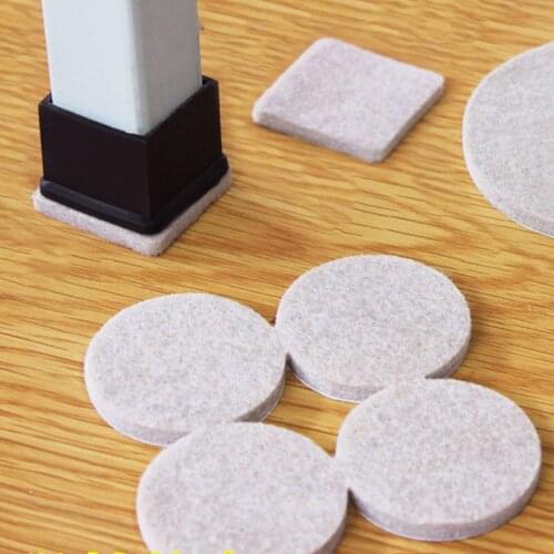 Tea Table Leg Feet Mat Chair Sofa Leg Protectors Anti-Slip Pad Living Room Decor Felt Furniture Foot Mat Thicken Wear-resistan
