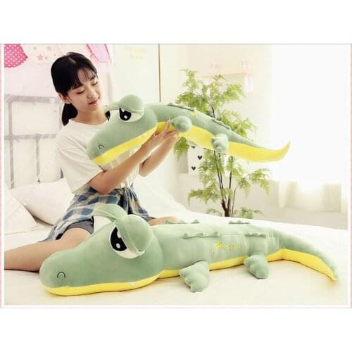 Cartoon crocodile plush toy very soft cotton doll hug pillow birthday gift h1469