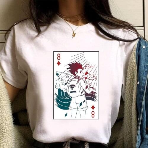 Hunter X Hunter T Shirt Men Kawaii Cartoon Killua Graphic Tees Japanese Anime Harajuku T-shirt Creative Fashion Tee Tops