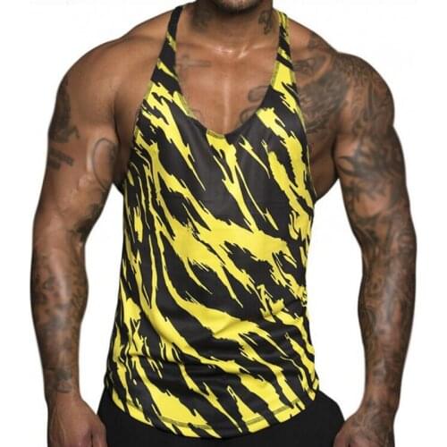 Mens Sexy Slim Sports Tank Top Gym Workout Fitness Bodybuilding Sleeveless Vest Breathable Gym Clothing Plus Size