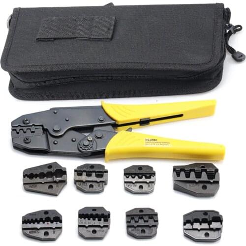 Crimping pliers 1-8 jaw kit for plug /tube/insulation/no insulation/crimping cap/coaxial cable terminals kit crimping tool plier