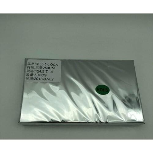 YMJ 50pcs/bag 250um 5.5 inch OCA optical film for Phone 6P 6SP 7P 8P LCD touch screen oca film no bubble laminating