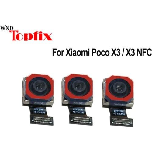 Original For Xiaomi Poco X3 NFC Back Camera Flex Cable Poco X3 Rear Main Camera Poco X3 NFC Front Camera X3 Big Camera