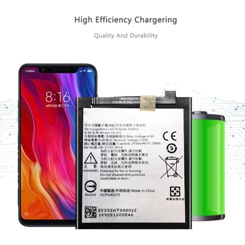 Original KiKiss 2930mAh Replacement Battery For SHARP S2 fs8010 AQUOS s2 HE332 Cell Mobile Phone Batteries