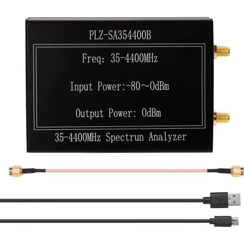 PLZ-SA354400B Simple Spectrum Analyzer 35-4400mhz Amplitude Bandwidth Frequency Signal Generator with Tracking Generator Step
