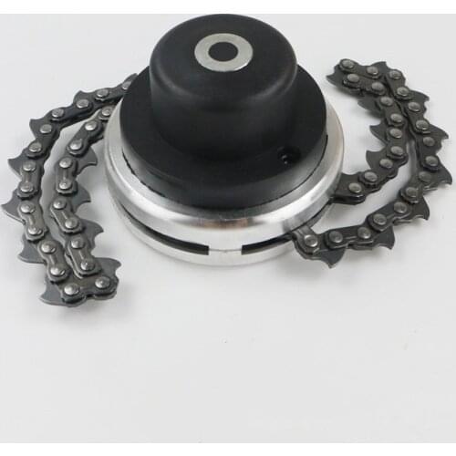 Garden Grass Trimmer Head For Most All Trimmer Brush Cutter Grass Clipper String Slashing With Metal Link Saw Chain