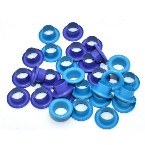 Blue/Purple Eyelet Grommet 6mm Iron Eyelet Grommet DIY Leather Craft Shoes Accessories Sewing Bag Purse Handbag Making Hardware