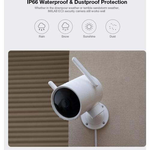 2K Imilab Smart Camera Mijia Ip Camera EC3 Imilab EC3 Outdoor Update 2K HD CCTV Wi-Fi Hotspot Router Rotatable Global Version