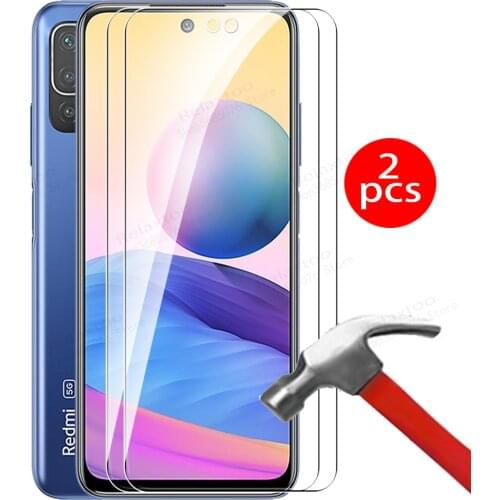 2PCS protector case redmi note 10t 6.49'' tempered glass for xiaomi redmi note 10 t note10t 2021 phone protection film cover