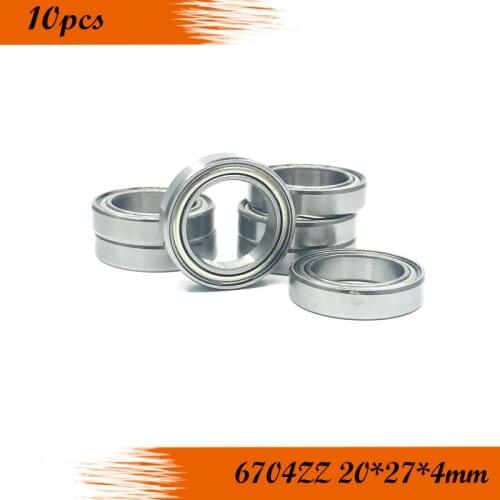 10pcs free shiping 6704ZZ 20x27x4mmThin wall deep groove ball bearings 61704ZZ 20*27*4 mm