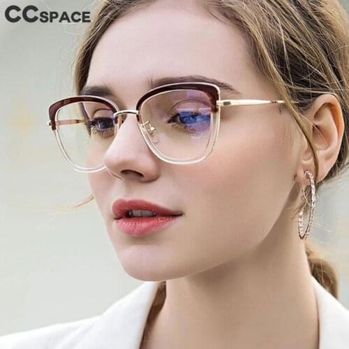 46957 Tr90 Anti Blue Light Optical Glasses Frames Cat Eye Men Women Fashion Computer Eyeglasses