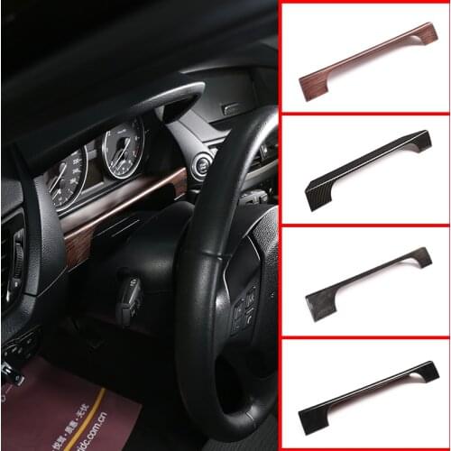 1 Pcs Carbon Fiber ABS For BMW X1 E84 2013-2015 Car Interior Dashboard Decoration Down Frame Cover Trim Car Accessories