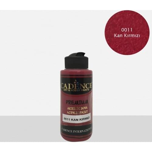 Cadence Acrylic Paint 0011-Kan Red 120ml