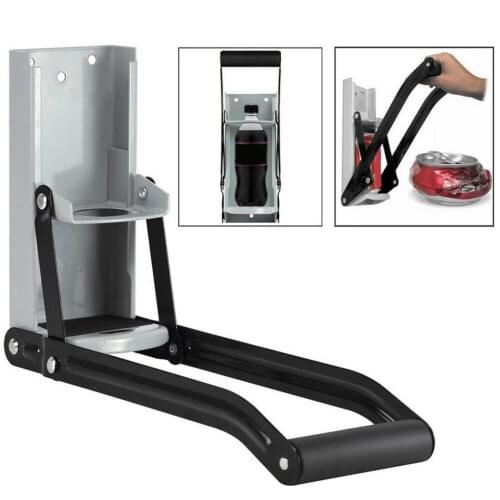 16oz Aluminum Can Crusher with Bottle Opener Great For The Environment,Sturdy Can Compactor Bottle Opener Aluminum Can Compactor