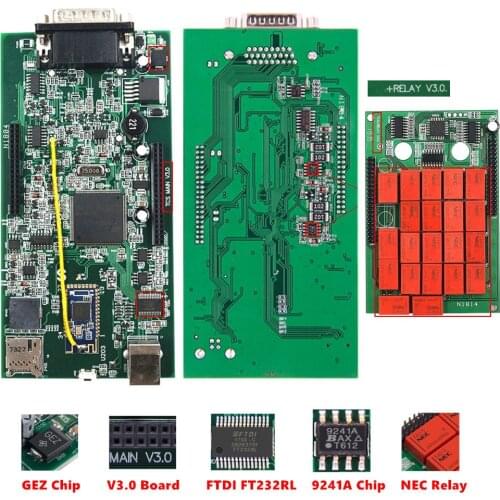 10PCS EU STOCKS CDP Pro with Bluetooth for Obd2 Car Truck Diagnostic Tool OBD2 Scanner Diagnostic V3.0 NEW Relays PCB Bluetooth