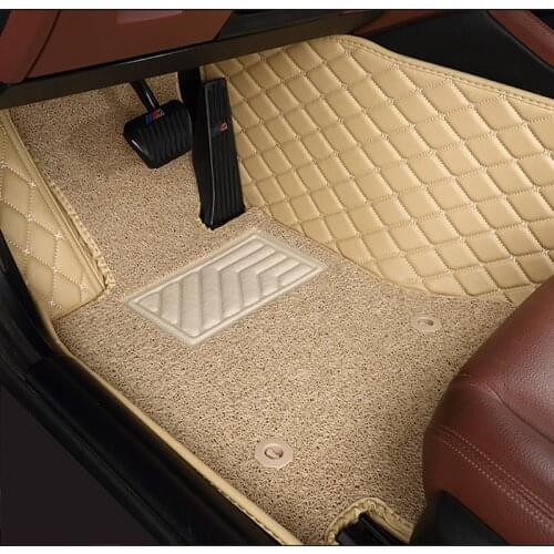 Custom Double layer car floor mats for Infiniti FX35 Q50 Q60 Q70L QX50 QX56 QX60 QX70 QX80 all models car mats 5seat