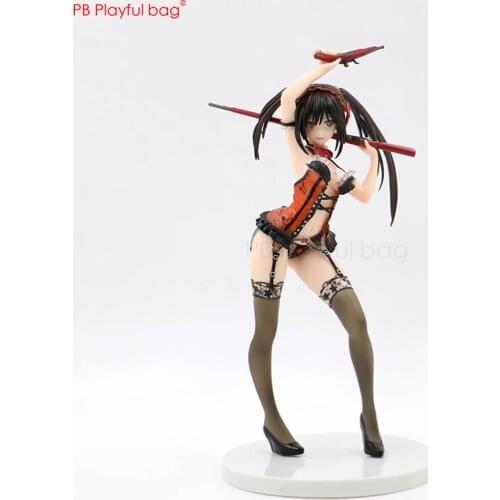 25CM Tokisaki Kurumi figure Sexy Doll girl model action figure PVC Japanese Anime collections Anime fans loves best gifts HD86