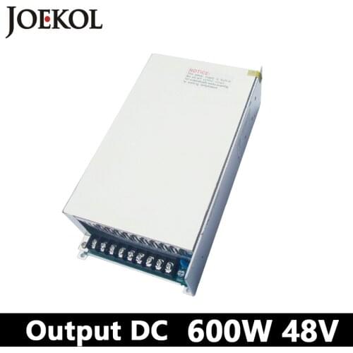 High-power switching power supply 600W 48v 12.5A,Single Output watt power supply for Led Strip,AC110V/220V Transformer to DC 48V