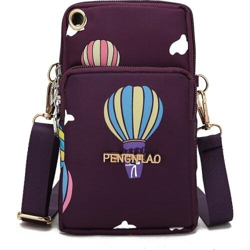 Personalized Womens Shoulder Bag Fashion Womens Arm Bag Hot Air Balloon Printing MINI SQUARE Bag Messenger Bags