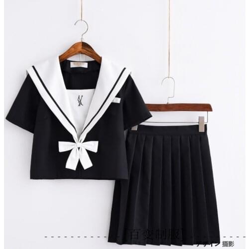 JK sailor suit embroidery autumn and winter long-sleeved Japanese style uniform school uniform class college wind suit