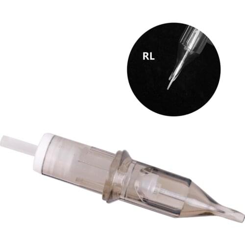 10Pcs Tattoo Cartridge Needles Disposable Semi-Permanent Makeup Eyebrow Tattoo Pen Machine 1RL/ 3RL/5RL/7RL/9RL/11RL/13RL/15RL