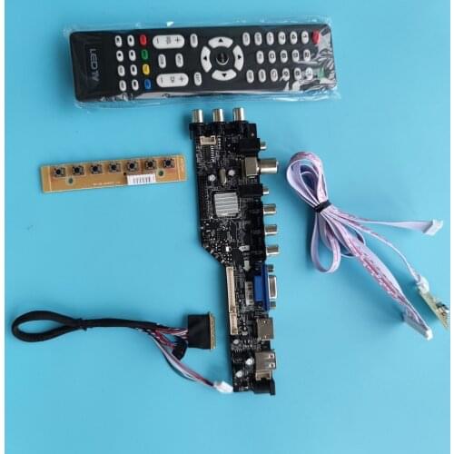 Kit For N173FGE-L23 TV LVDS USB remote HDMI Signal controller board digital 40pin VGA AV LED 1600X900 DVB-T DVB-T2 WLED