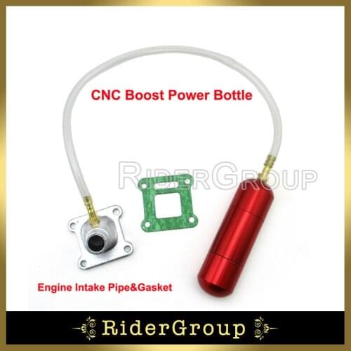 Power/Boost Bottle Engine Intake Pipe Set For 2 Stroke Pocket Bike Engine 30cc 47cc 49cc