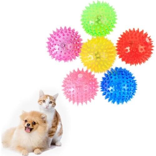 Pet Flashing Ball Toy Dog Soft Rubber Toy Dog Stretch Glare Magic Ball Toy Interactive Daily Necessities With The Owner