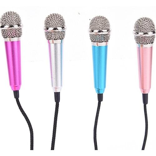 Mini Portable 3.5mm Stereo Studio Microphone KTV Karaoke Microphone Mobile Notebook Computer Desktop Small Microphone