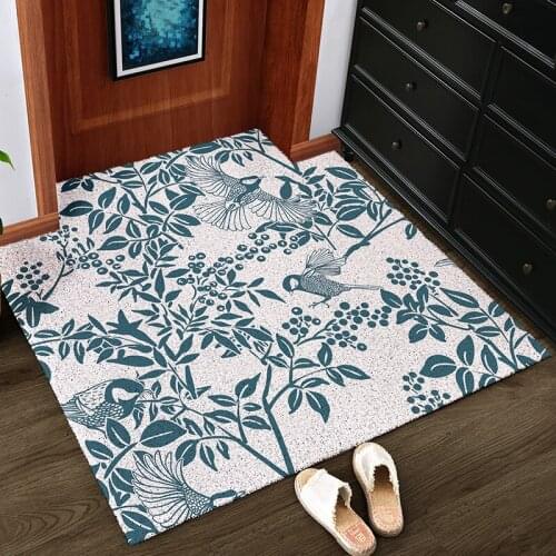 New PVC Doormat Carpet Home Living Room Bedroom Bathroom Hallway Kitchen Entrance Doormat Non-slip Can Be Cut Floor Mats Carpet