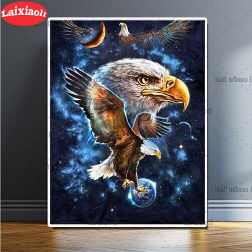 Eagle flying planet 2020 New Arrivals 5d Diy Diamond Painting Full drill Diamond Embroidery abstract fantasy art for home decor