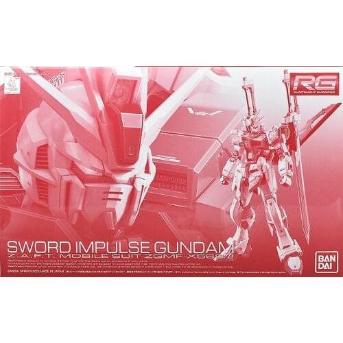 Original Gundam Model PB RG 1/144 SWORD IMPULSE GUNDAM SEED Mobile Suit Kids Toys