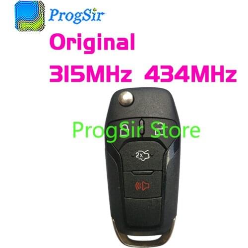 Original 4 Button 434MHz 315MHz Remote Control For Ford Fusion 2015+ With ID49 Chip