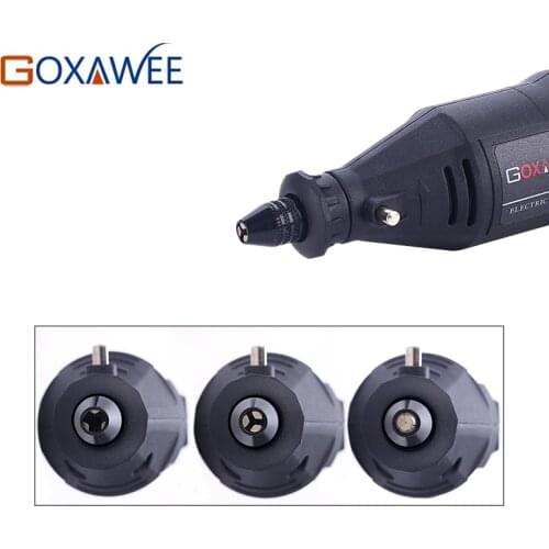 GOXAWEE 1pc 0.5-3.2mm Multi Drill Chuck Keyless For Dremel Rotary Tools Keyless Drill Bit Chucks Adapter Converter 8X0.75MM