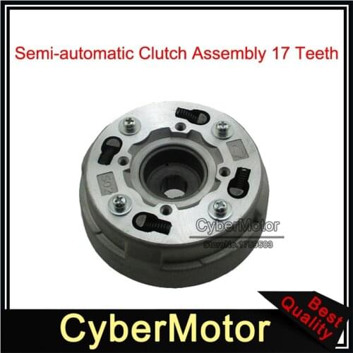 Semi-automatic Clutch Assembly (17T) For 50cc 70cc 90cc 110cc 125cc Dirt Bike ATV Quad Honda 4 Stroke Horizontal Cylinder Engine