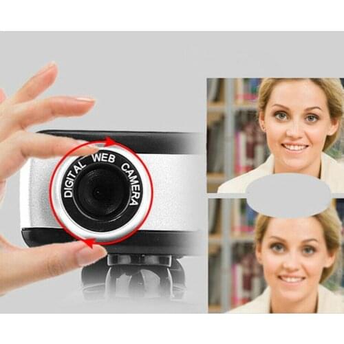 Portatile Laptop Computer PC Webcam Full HD 480P USB Microphone Conference Built-in Web Video Camera Gamer Camera Cam Web E7C6