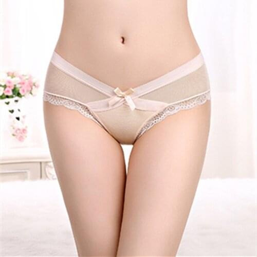 Sexy Lace Womens Seamless Underwear Comfortable Breathable Flimsy Briefs Low-waist See-through Hot Pregnant Women Underpants