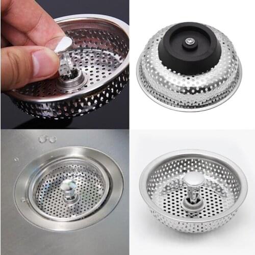 Mesh Kitchen Stainless Steel Sink Strainer Disposer Plug Drain Stopper Filter