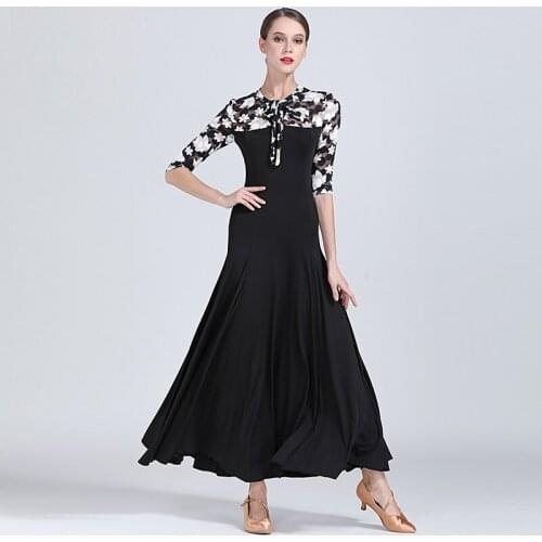 Ballroom Dance Dresses Practise Dance Competition Dresses Modern Waltz Tango Smooth Ballroom Dance Costumes For Women Flamenco