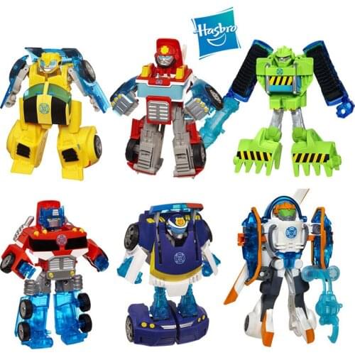 Hasbro Transformers Rescue Bots Bumblebee Optimus Prime Heatwave D.C. Douglas Pyro Ratchet Transformer Robot Birthday Gift 15CM
