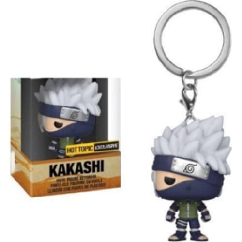 Japanese Anime Narutos Kakashi Vinyl Action Figure Pocket Keychain Collection Model Toys For Children Christmas Gift
