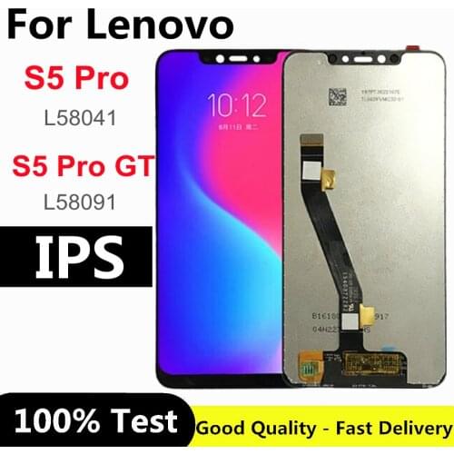 6.2" For Lenovo S5 Pro L58041 LCD Display Touch Screen Digitizer Glass Panel Assembly for Lenovo S5pro GT L58091 lcd