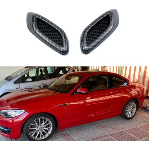 2pcs Car Auto Side Vent Car Simulation Side Vents Decorative Air Flow Fender Intake Sticker